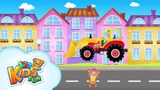 Bulldozer Construction Trucks For Kids Vehicles Tashi Adventures Cartoon Videos For Kids