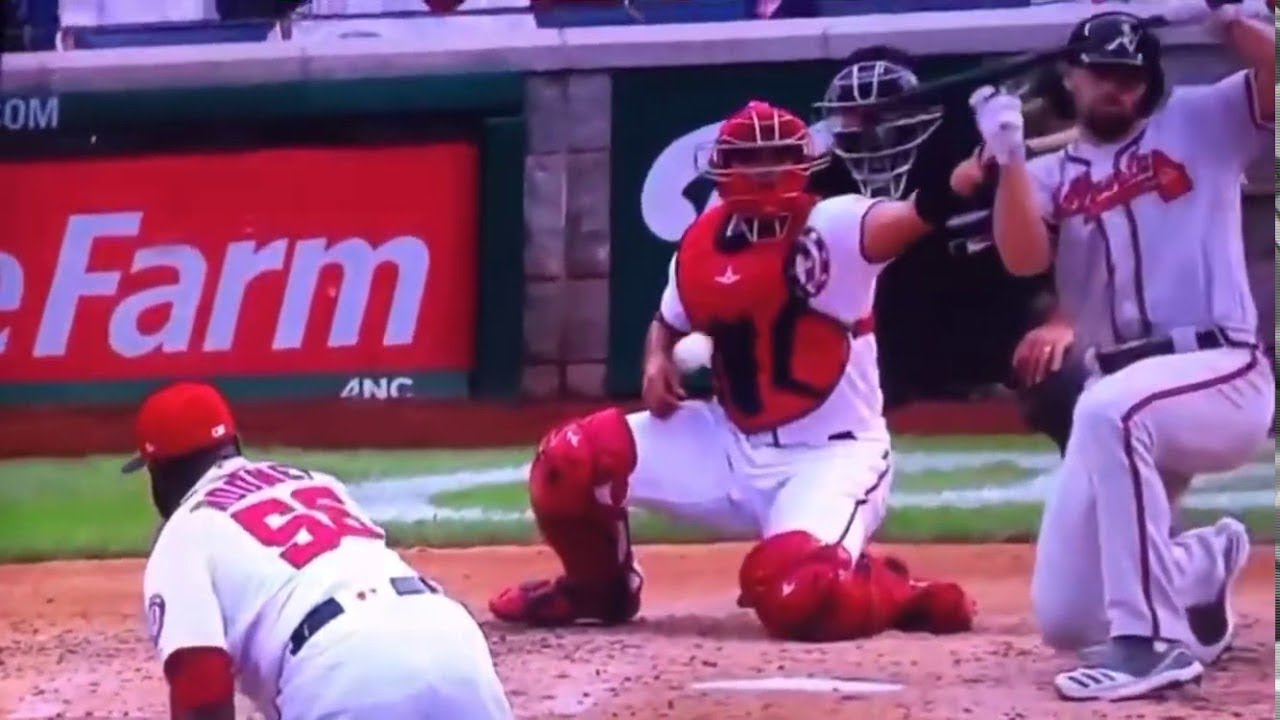 Charlie Culberson Hit In Face By Pitch! Pitcher Ejected! YouTube