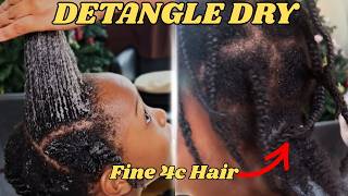 How to Detangle 4c Hair without Breakage ( My Son's Fine Hair)