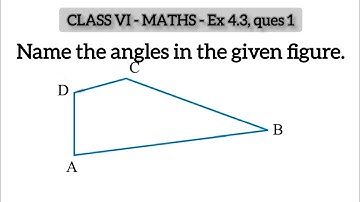 Q1 - Ex 4.3 - basic Geomerical ideas- Chapter 4 - Class 6th NCERT Maths | Class 6 maths ex 4.3 q1