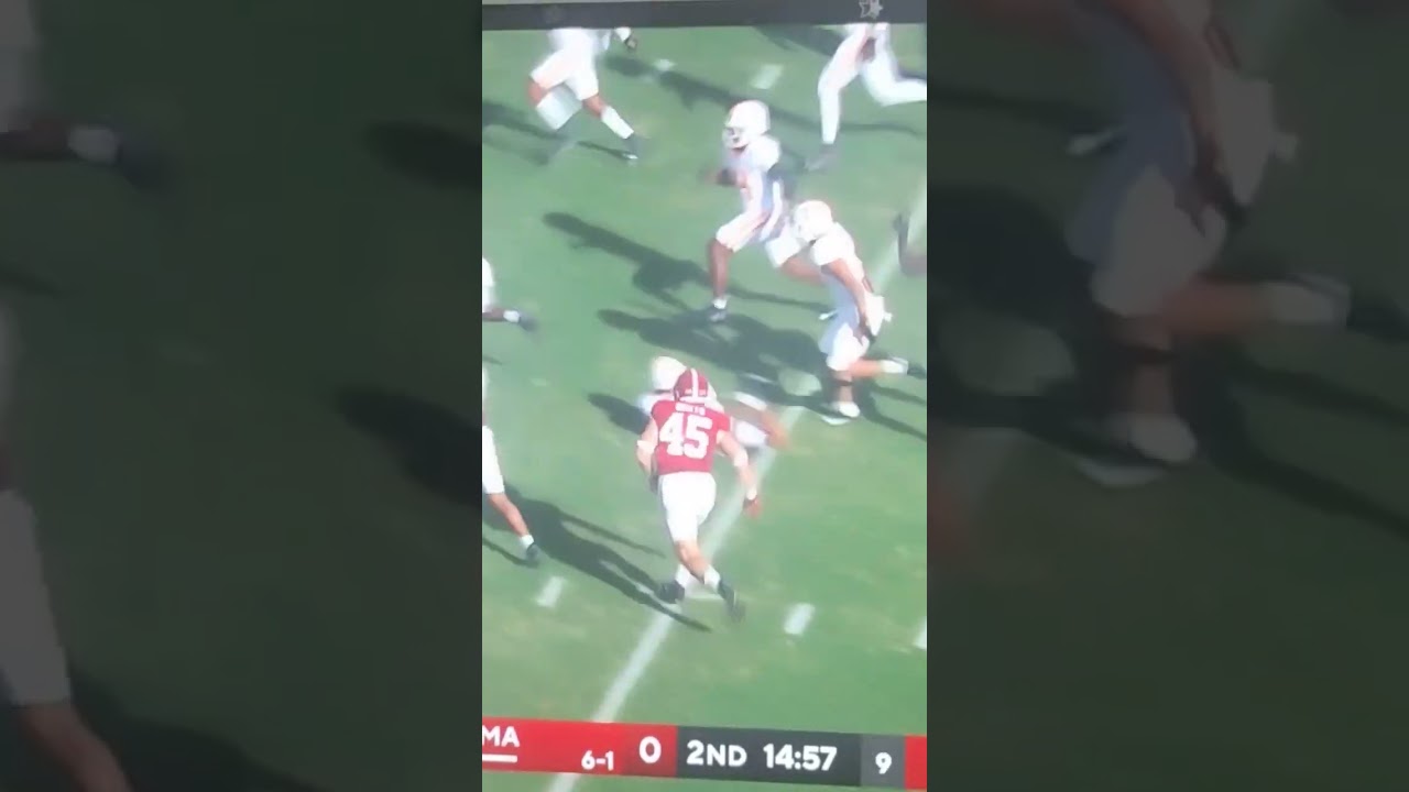 Alabama rb Kendrick Law runs for 34yds vs  Tennessee ‼️💯 #Vols #Alabama #rolltide #college #football