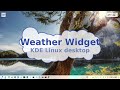 How to setup KDE Weather Widget in Linux Desktop