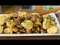 SALVACENA POLLO E FUNGHI 18 MINUTI UNA PADELLA  ricetta pollo e funghi pollo ai funghi salva cena