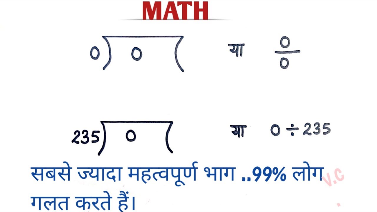 केवल जीरो वाले भाग/ 1/0 wale bhag // 0/0 wale bhag//zero related Division // Bhag kaise kare