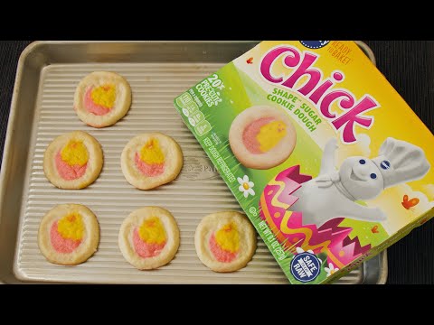 How to Make Pillsbury Chick Shape Sugar Cookie Dough