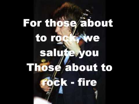 ADCD- For those about to rock (Lyrics on screen) - YouTube
