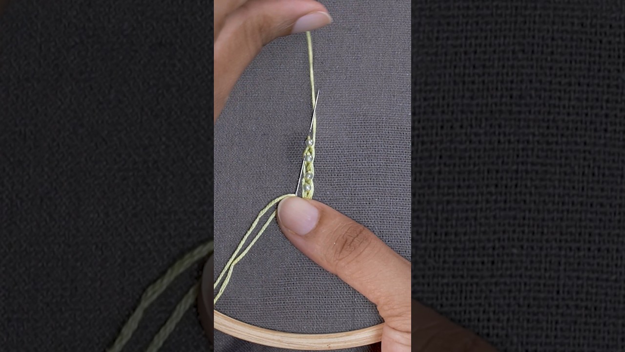 beaded stitch art #embroidery #diy