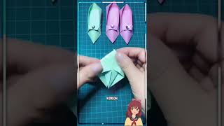 CARA MEMBUAT ORIGAMI SEPATU KERTAS UNIK - DIY Kerajinan Tangan Mudah &amp; Kreatif! #shorts