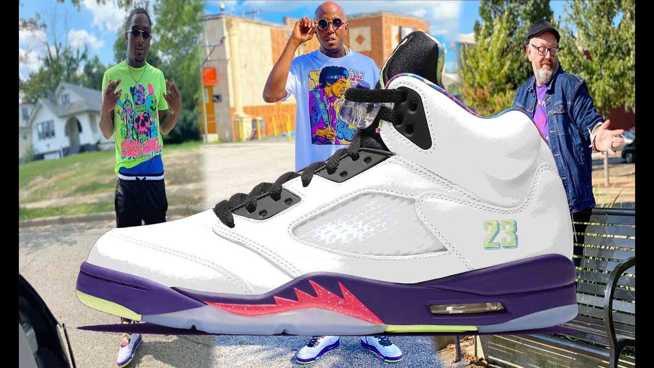 Jordan 5 'Ghost Green/Alternate Bel Air 