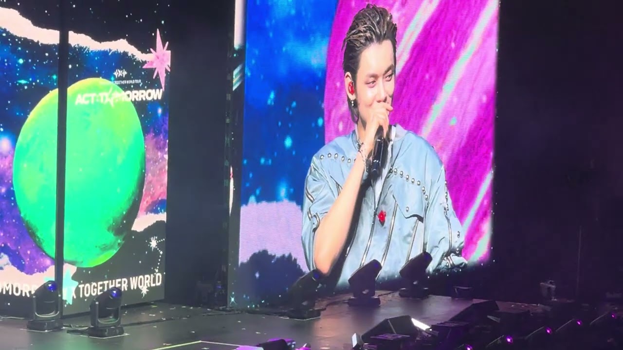 Tomorrow X Together 2nd Ment 👮‍♂️. Act:Tomorrow Tour in Newark, NJ on 10/02/25. #TXT. 