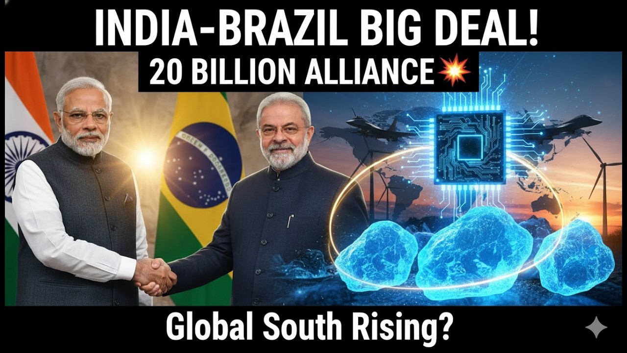 India–Brazil $20 Billion Deal | Critical Minerals, Defense & Trade Expansion