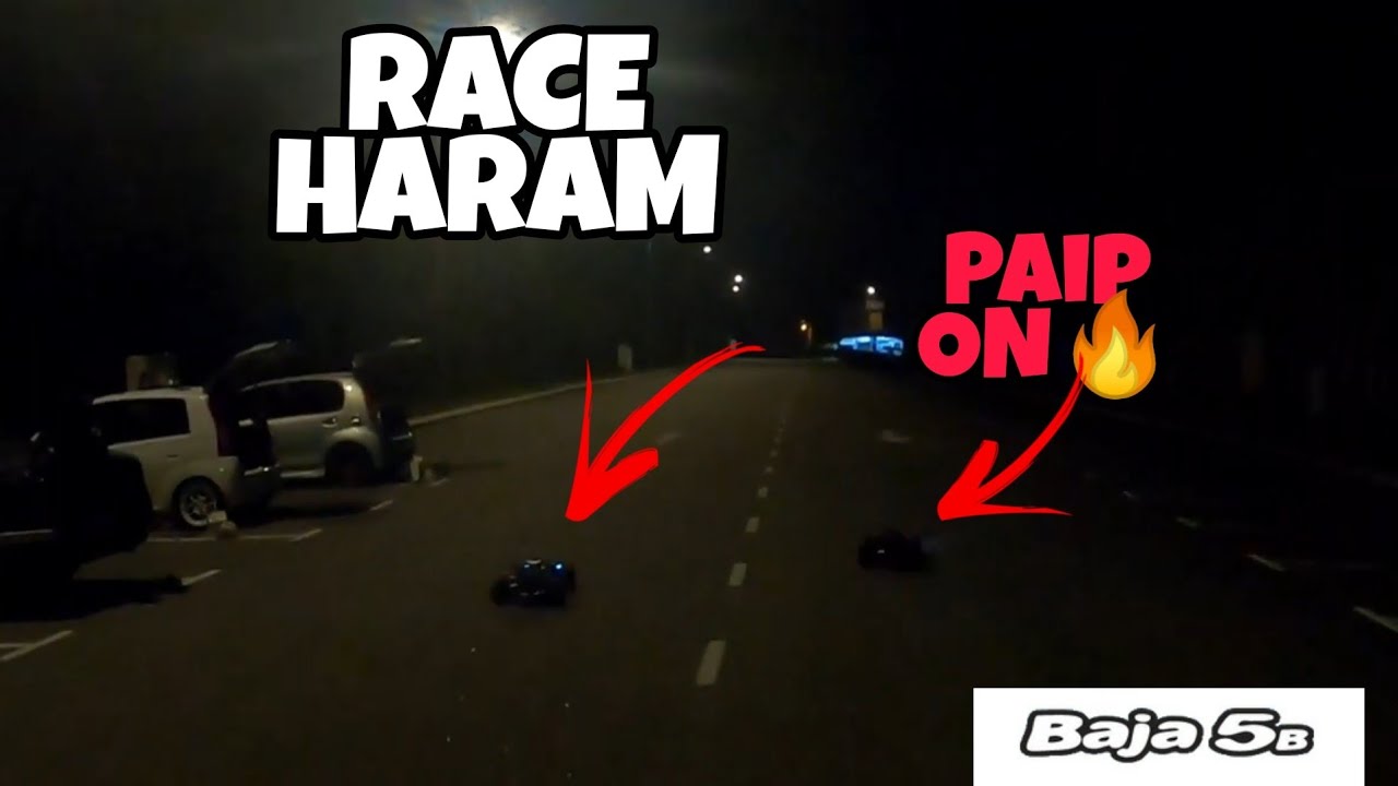 NIGHT RACE | RC BAJA 5B STANDART DRAG | GOPRO HERO - YouTube