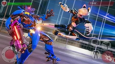 Cat Robot Car Game - Car Robot War - Best Android Gameplay HD