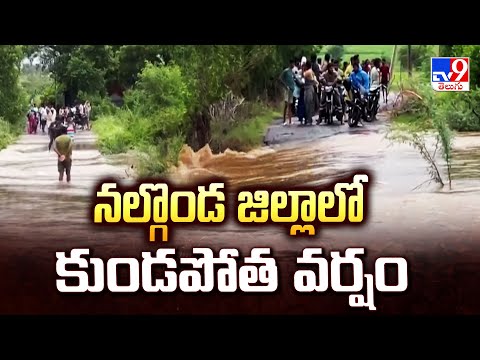 నల్గొండ జిల్లాలో కుండపోత వర్షం | Weather Update - TV9 - TV9