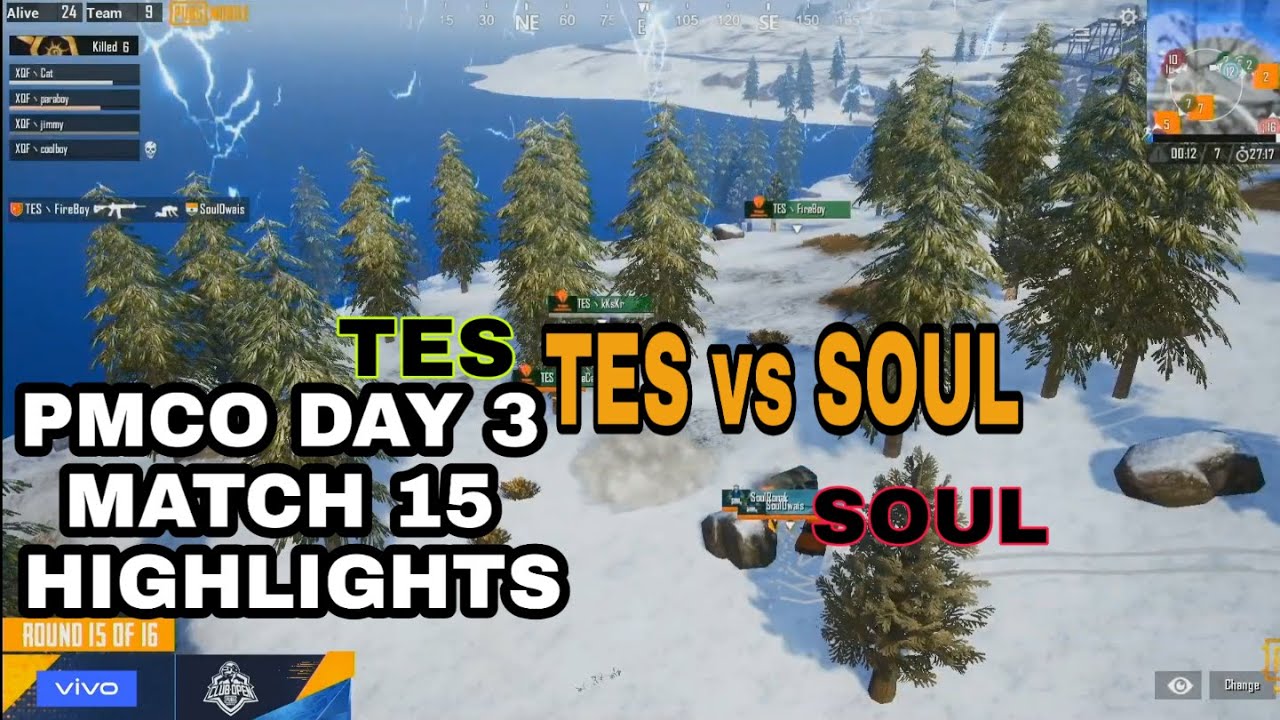 TES vs SOUL | TES Dominating Performance With 16 Kills | PMCO Day 3 Match 15 Highlights