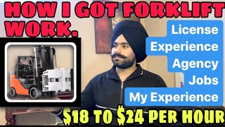 About Forklift Work || Certified Licence || 24$ Per Hour || My Experience of work || 3500$/Month