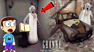 Granny Hardcore Challenge - Broke Garage Gate Escape 🤩 | Shiva and Kanzo Gameplay
