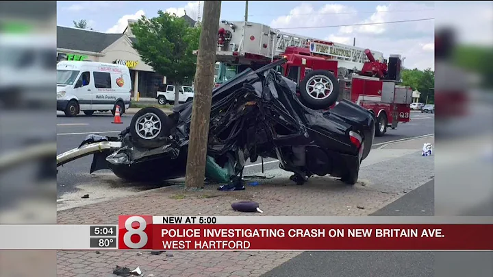 Police investigating crash on New Britain Avenue