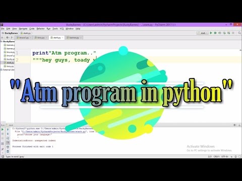 ATM machine program in Python. ( Python Examples )