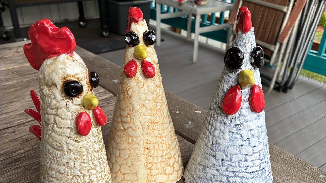 Kiln unload mugs, platters, trinket dishes, cats and a whale 