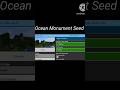 Ocean Monument Seed #minecraft #gaming #trending #shorts#song