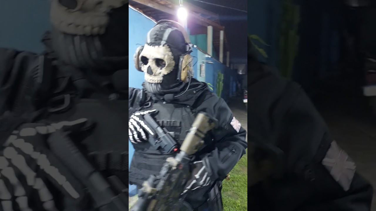 meu Cosplay do Ghost Call of Dutty MW2 