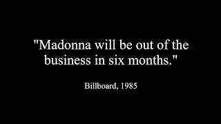 1985 - Madonna's over