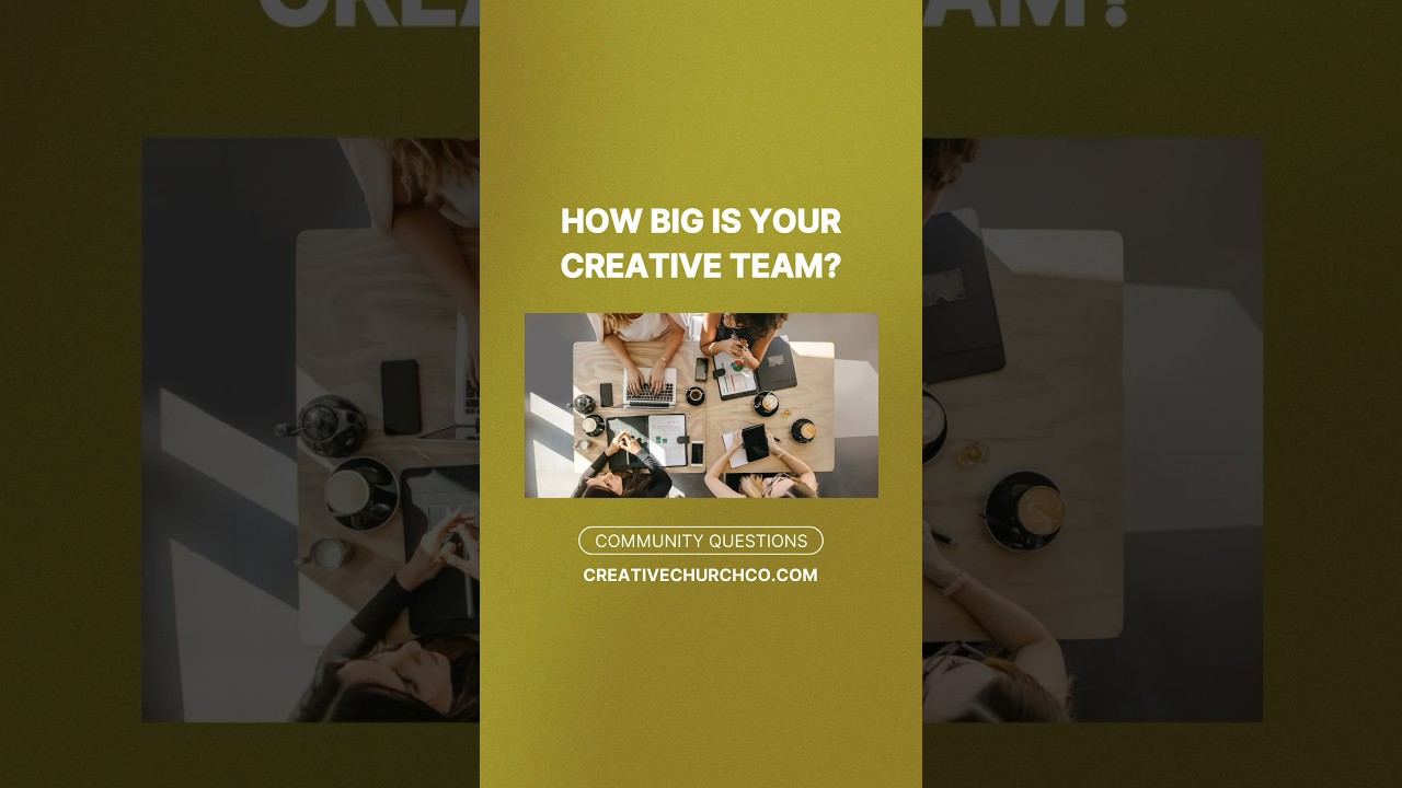 How many creatives are on your church team? Let’s connect with 
