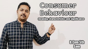 CONSUMER BEHAVIOUR|Marketing Management|B.Com#bcom#rishibhargavdas#Assam