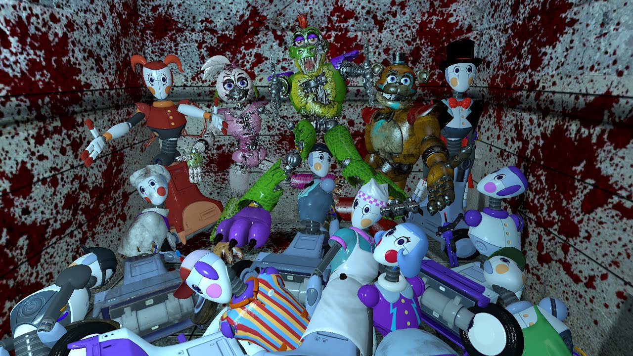 EXPLODE My new animatronic - Boneworks ALL FNAF Security Breach ...