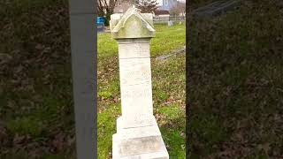 Tombstone from 1800s marks 3 Graves. #shorts