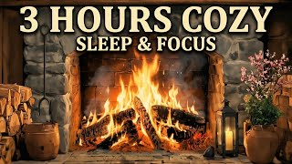 3 Hours Cozy Anime Fireplace | Gentle Fire Ambience for Sleep & Focus screenshot 2