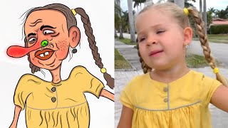 Diana and Roma - Hello Hello Drawing Meme| kids songs