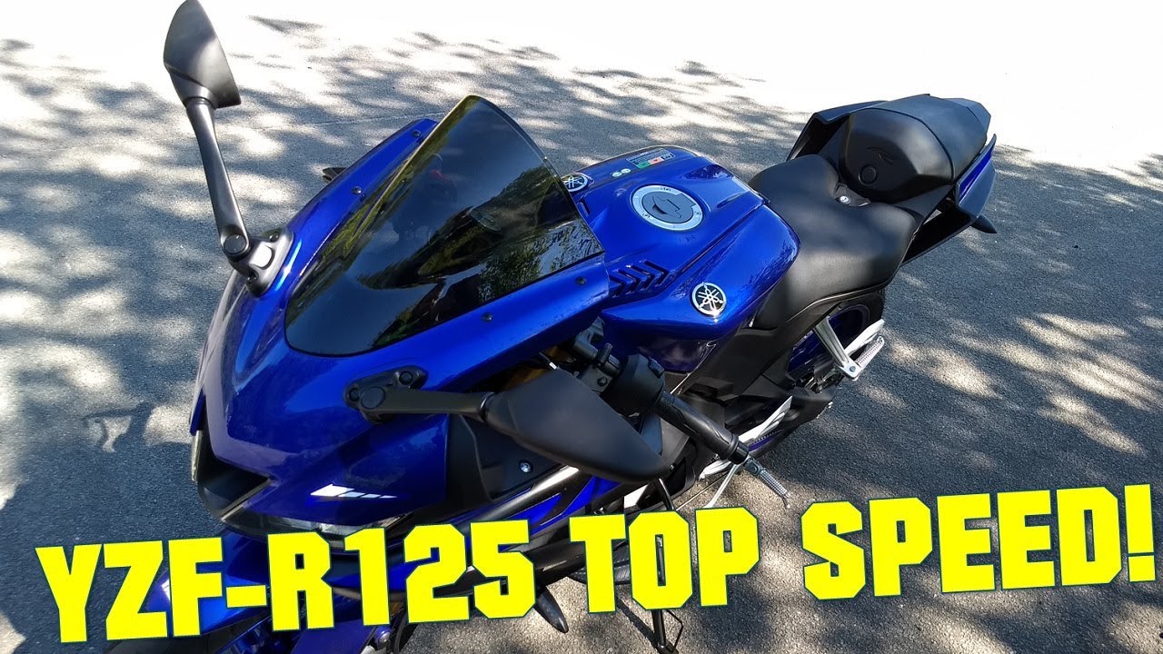 2019 Yamaha YZF-R125 TOP SPEED + GPS TOP SPEED! 