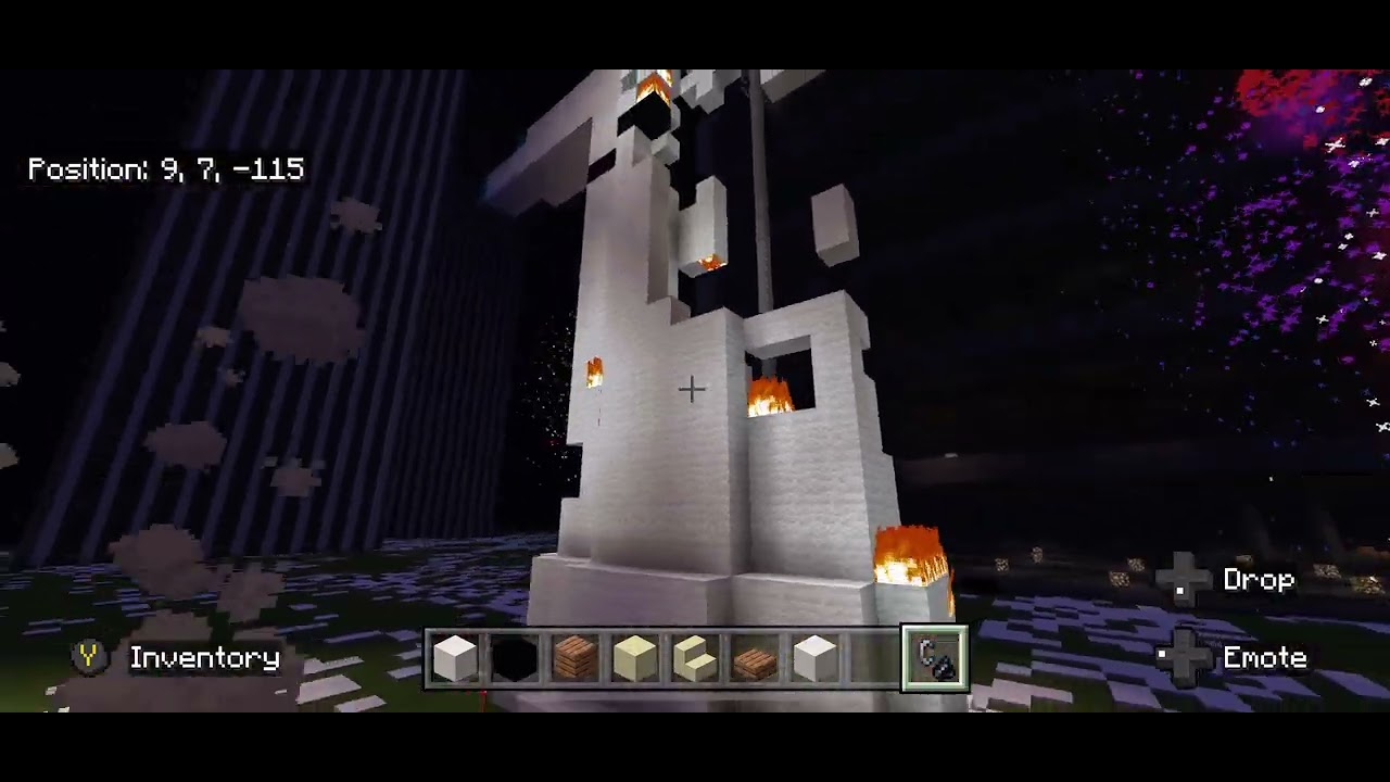The burning of Zozobra in Minecraft edition