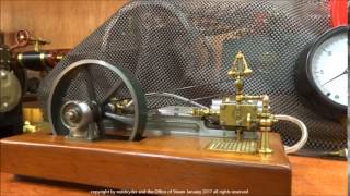 Mill Steam Engine w Governor by Joe Higgins and Bottle Frame Engine by Ray Hasbrouck