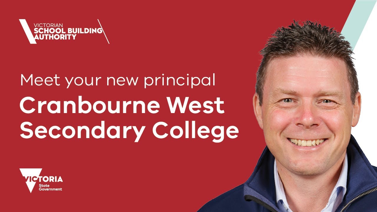 Meet the principal of Cranbourne West Secondary College YouTube