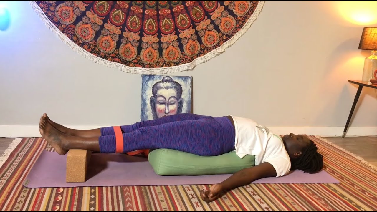 1 Hour Restorative Yoga to Rest Your Mind | Cannabis-infused Yoga