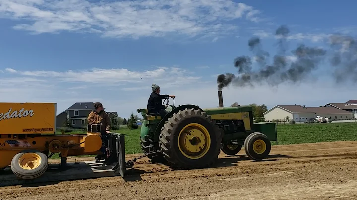john deere 830 turbo pulling