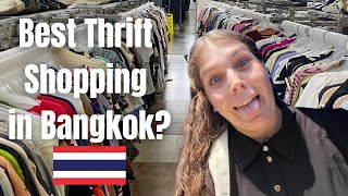 Bangkok Thrift Shopping 🇹🇭 | BEST Secondhand Market + Street Food (Pattavikorn Market)