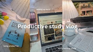 Productive study day *EXAM PREP* lots of cramming, 24-hour study vlog, early morning