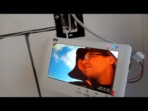 Установка комплекта видеодомофона CTV-DP1704MD