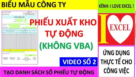 175  TẠO DANH SÁCH SỐ PHIẾU TỰ ĐỘNG TRONG PXK TỰ ĐỘNG KHÔNG VBA