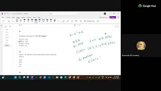 Semmozhi IAS Academy - Maths - Group Theory PYQ - Class 2