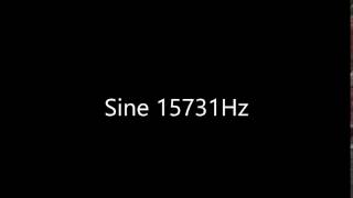 Sine 15731Hz Audio Only