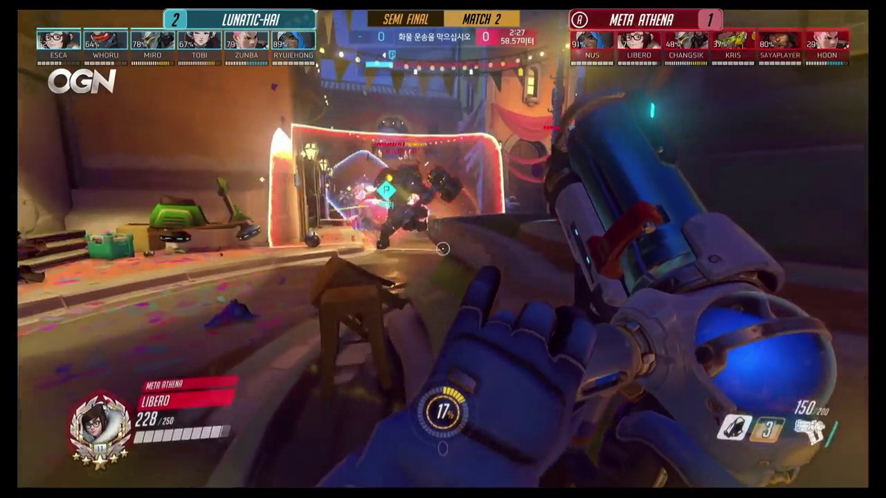 Overwatch - OGN Apex S2 crazy attack flank on Dorado by Meta Athena