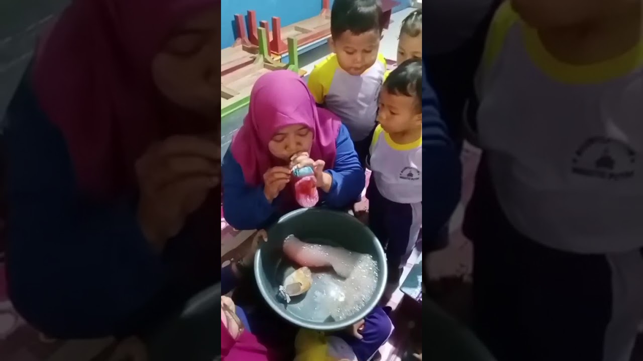 Bermain sambil belajar sains pelangi