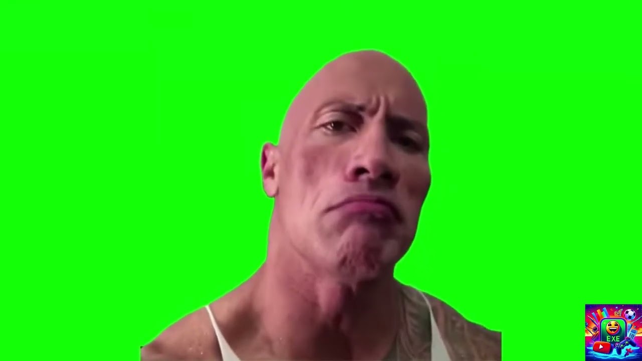 The Rock- Sus eyebrow meme | Green Screen Meme | No Copyright | Free Download