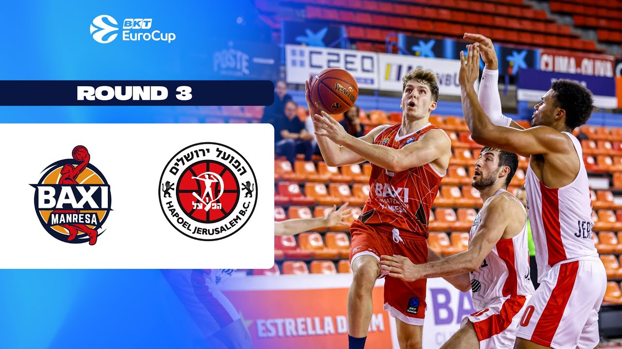 BAXI Manresa - Hapoel Bank Yahav Jerusalem | Round 3 | EuroCup Basketball 2025/26