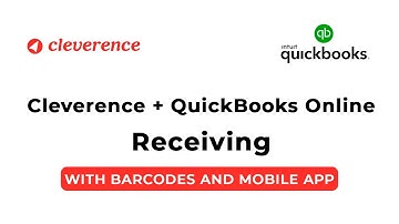QuickBooks Online tutorial purchase order and checking receiving with barcode and Cleverence app